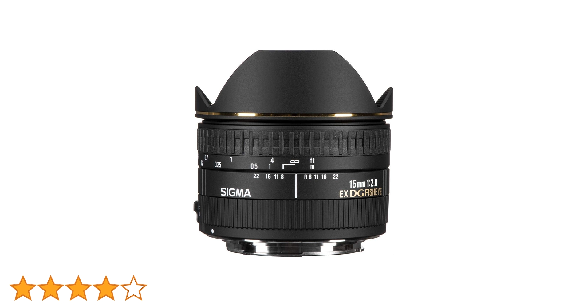 Sigma 15mm f/2.8 EX DG Diagonal Fisheye Lens for Canon SLR